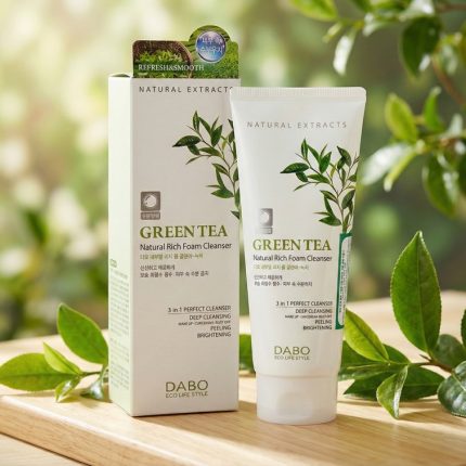 Dabo Green Tea Natural Rich Foam Cleanser – 180ml