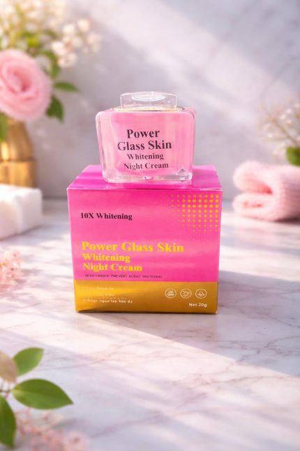 power glass skin night cream
