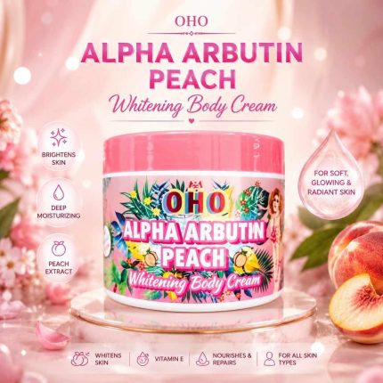 OHO Alpha Arbutin Peach Whitening Body Cream